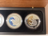 2009-2011 15 Silver Proof Coloured Coin Collection. Discover Australia.