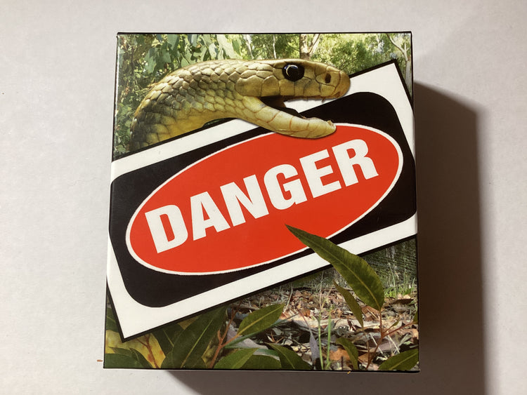2010 $1 1oz Silver Proof Coin. Deadly and Dangerous. Eastern Brown Snake.