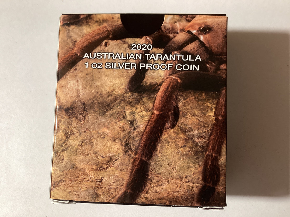 2020 $1 1oz Silver Proof Coin. Deadly and Dangerous. Australian Tarantula.