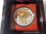 2020 $1 1oz Silver Proof Coin. Deadly and Dangerous. Australian Tarantula.