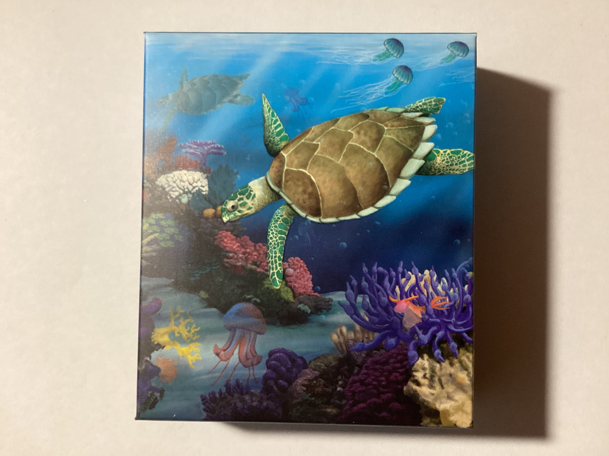 2011 50c 1/2oz Silver Proof Coin. Australian Sea Life II. The Reef. Hawksbill Turtle.