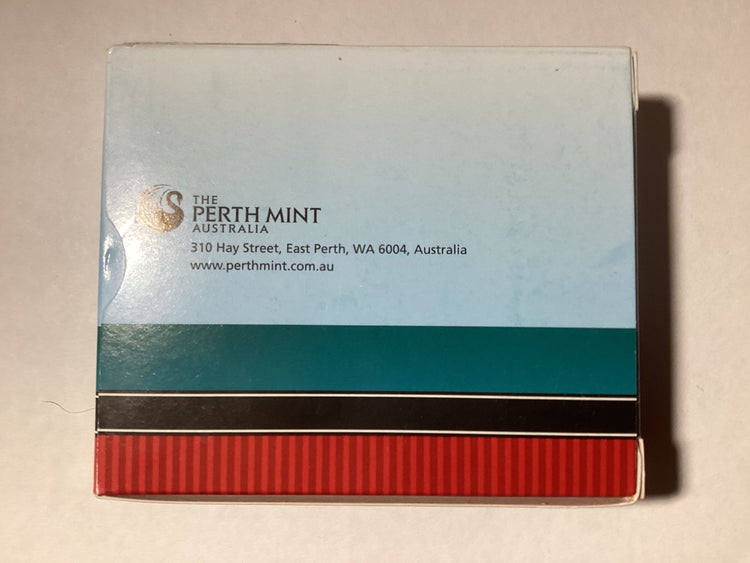 2008 $1 1oz Silver Proof Coin. Christmas Island. 50th Anniversary Australian Territory.