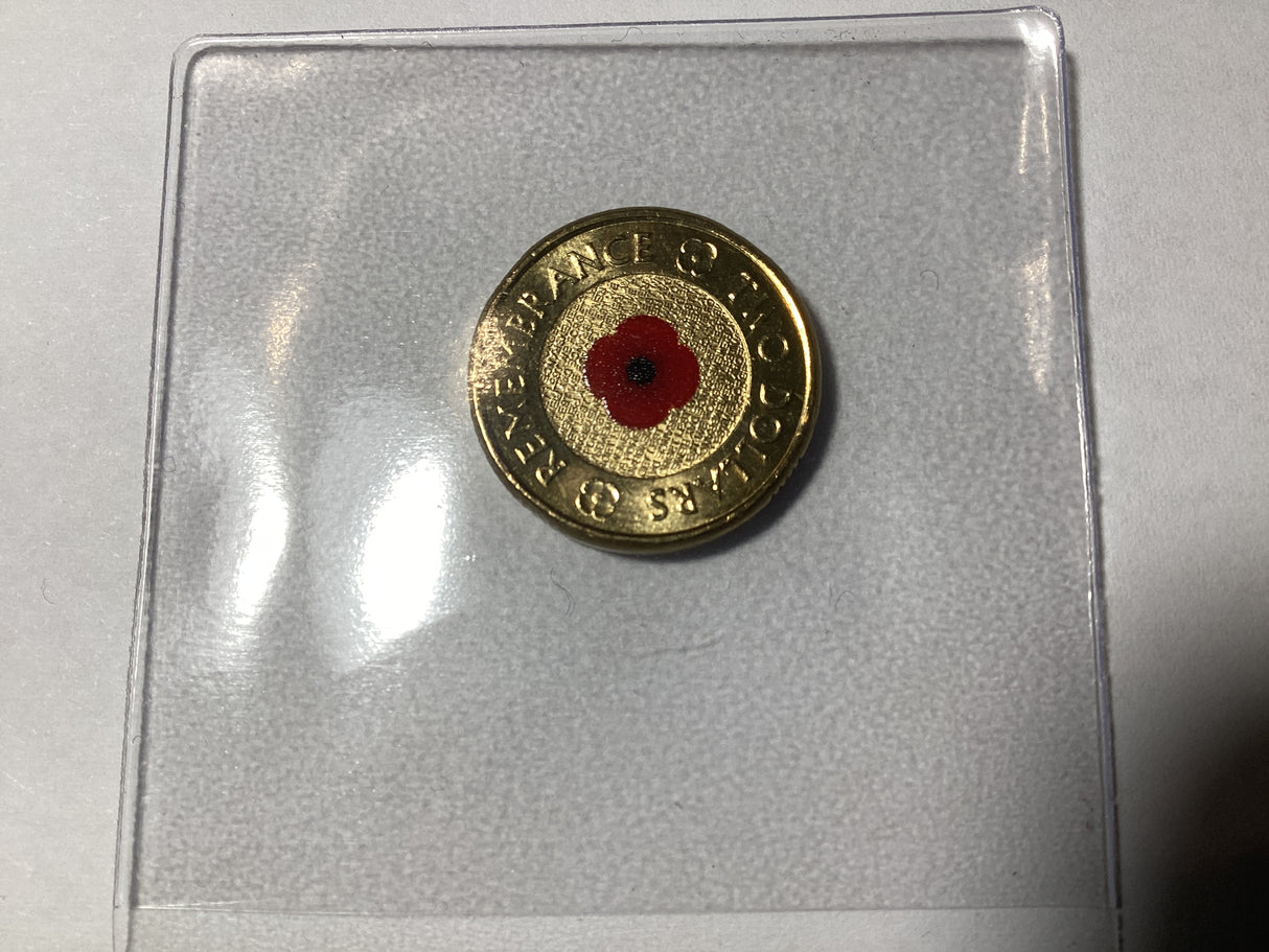 2012 $2 Red Poppy. Uncirculated. Ex-Chubb Roll.