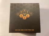2022 $ 1oz Silver Coloured Proof Coin. Honey Bee.