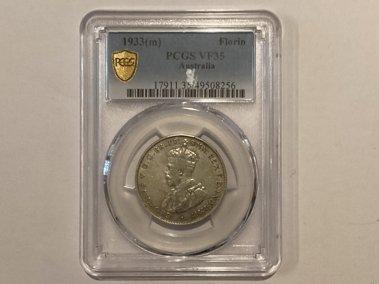 1933(m) Australian Florin. VF35