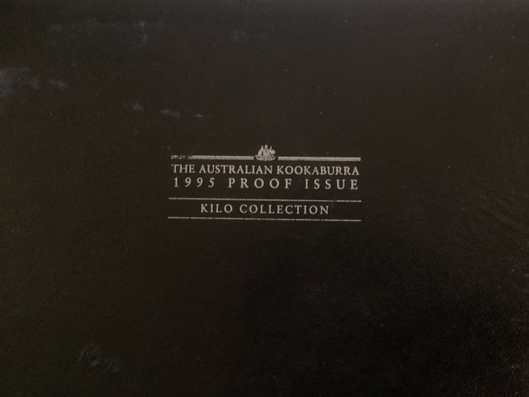 1995 Australian Kookaburra Proof Issue Kilo Collection. 1kg, 10oz, 2oz, 1oz.