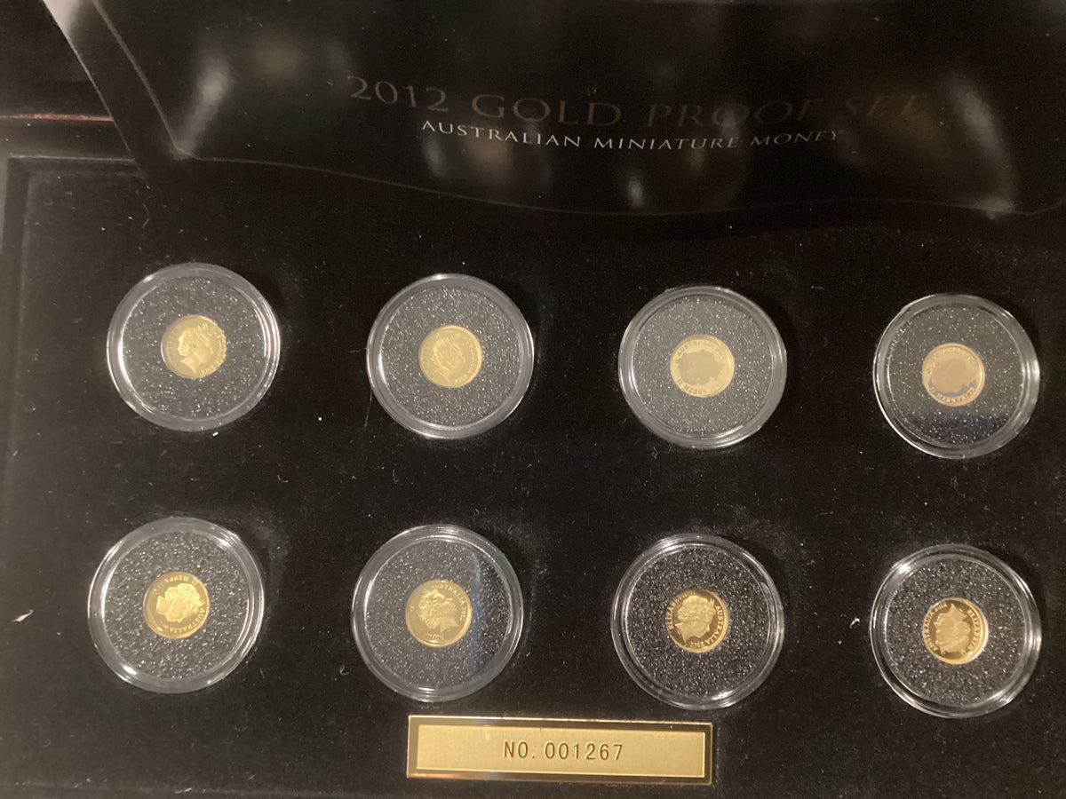 2012 Coin Set 2012 Gold Proof Set. Australian Miniature Money Set – Ensleigh Coins