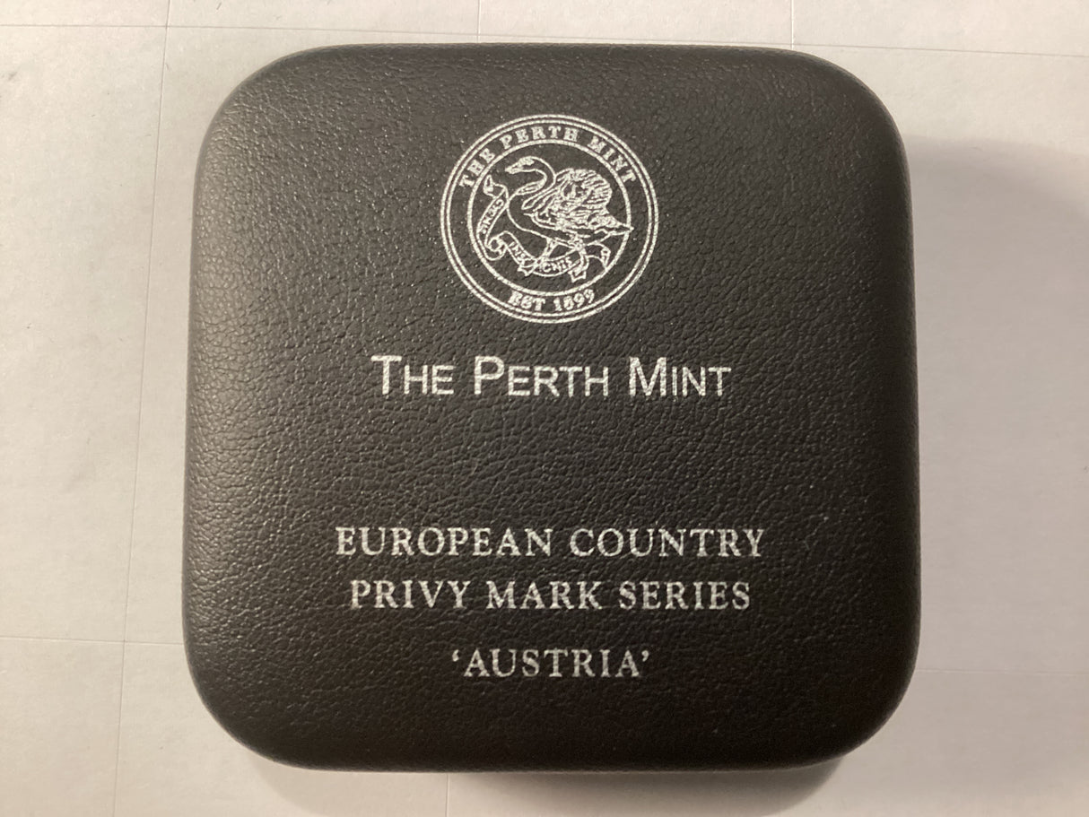 1998 1oz Silver Proof Kookaburra. European Country Privy Series. Austria