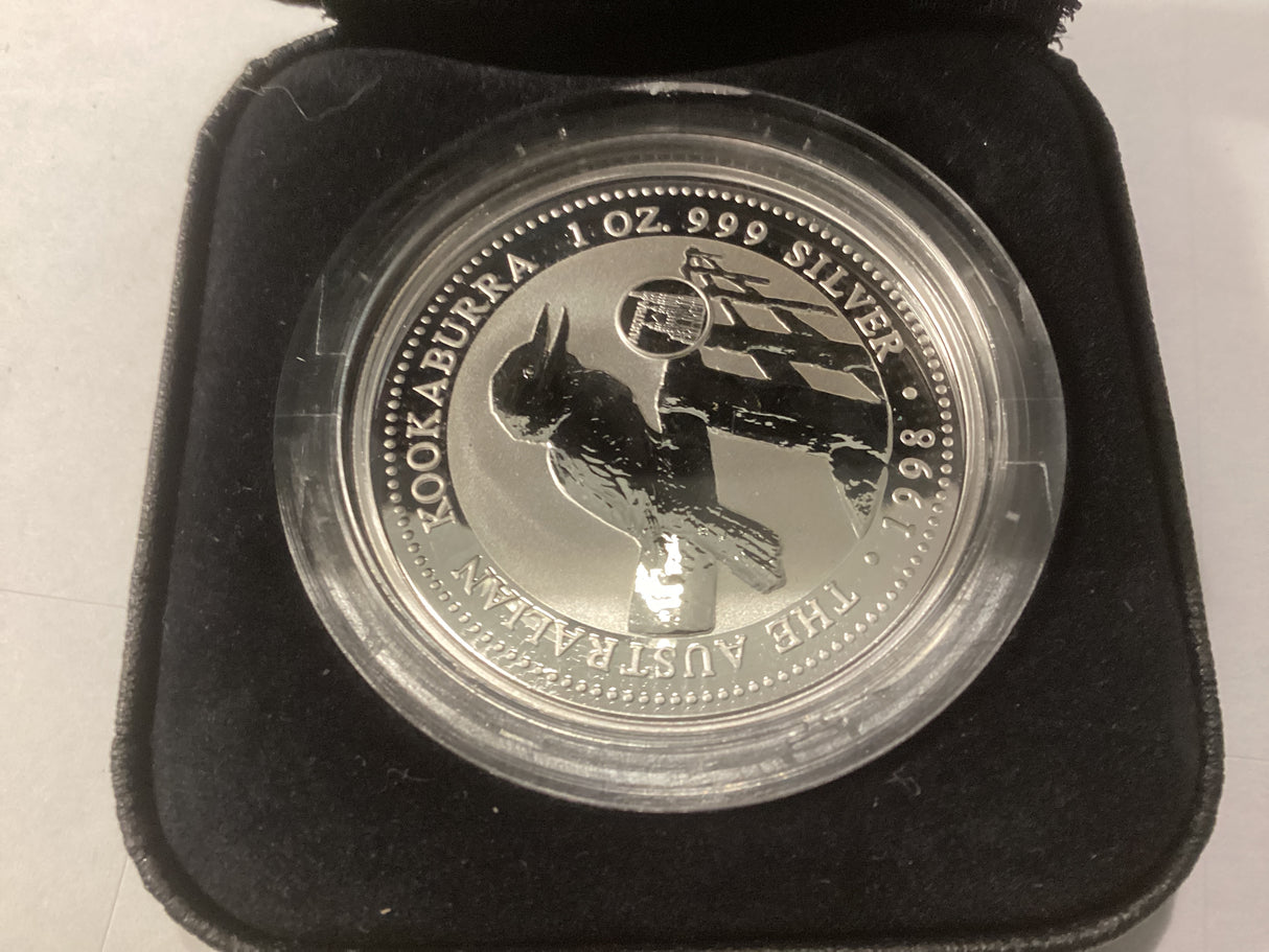 1998 1oz Silver Proof Kookaburra. European Country Privy Series. Austria
