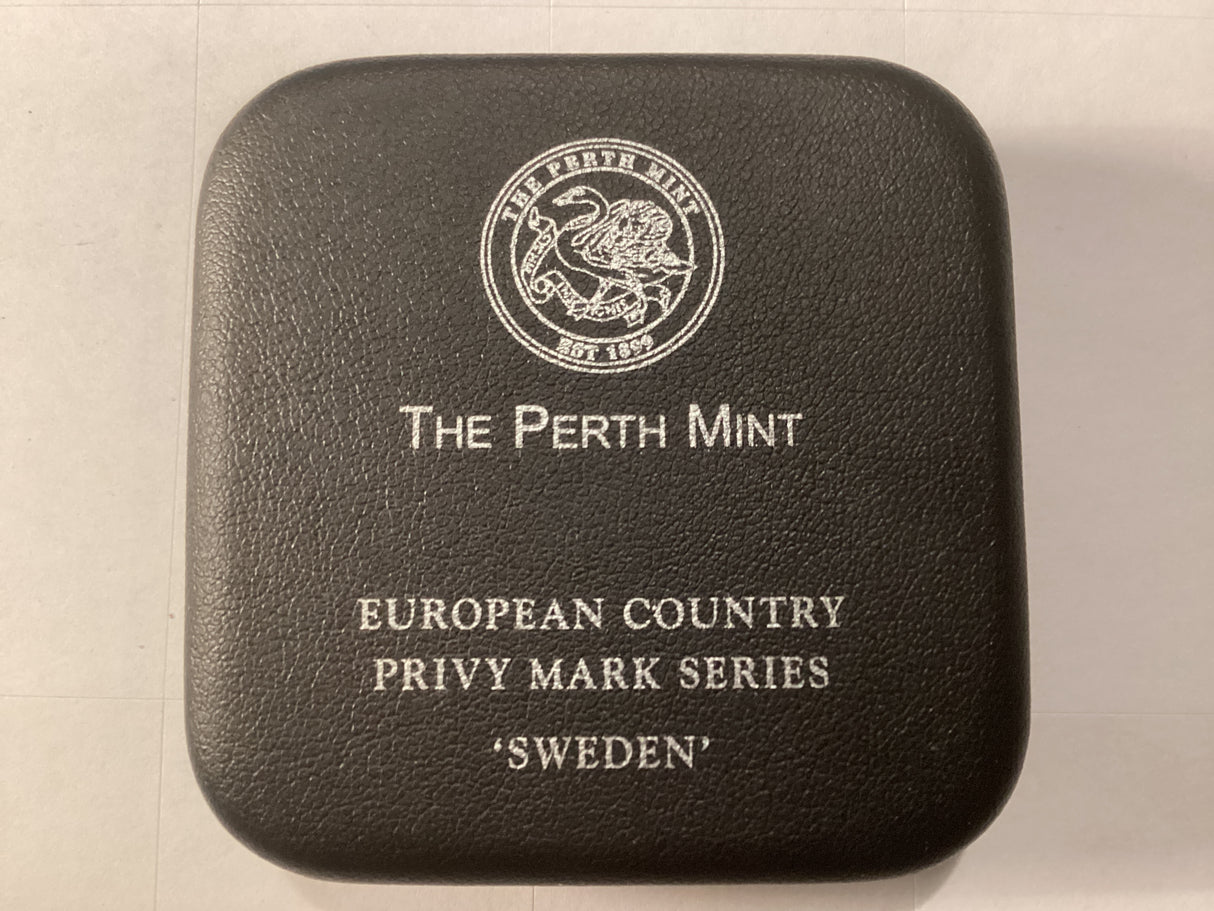 1998 1oz Silver Proof Kookaburra. European Country Privy Series. Sweden