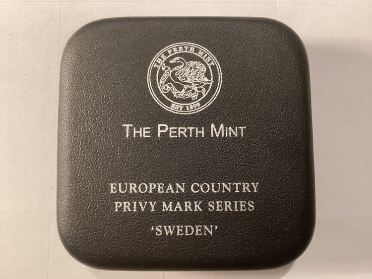 1998 1oz Silver Proof Kookaburra. European Country Privy Series. Sweden