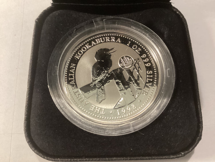 1998 1oz Silver Proof Kookaburra. European Country Privy Series. Sweden