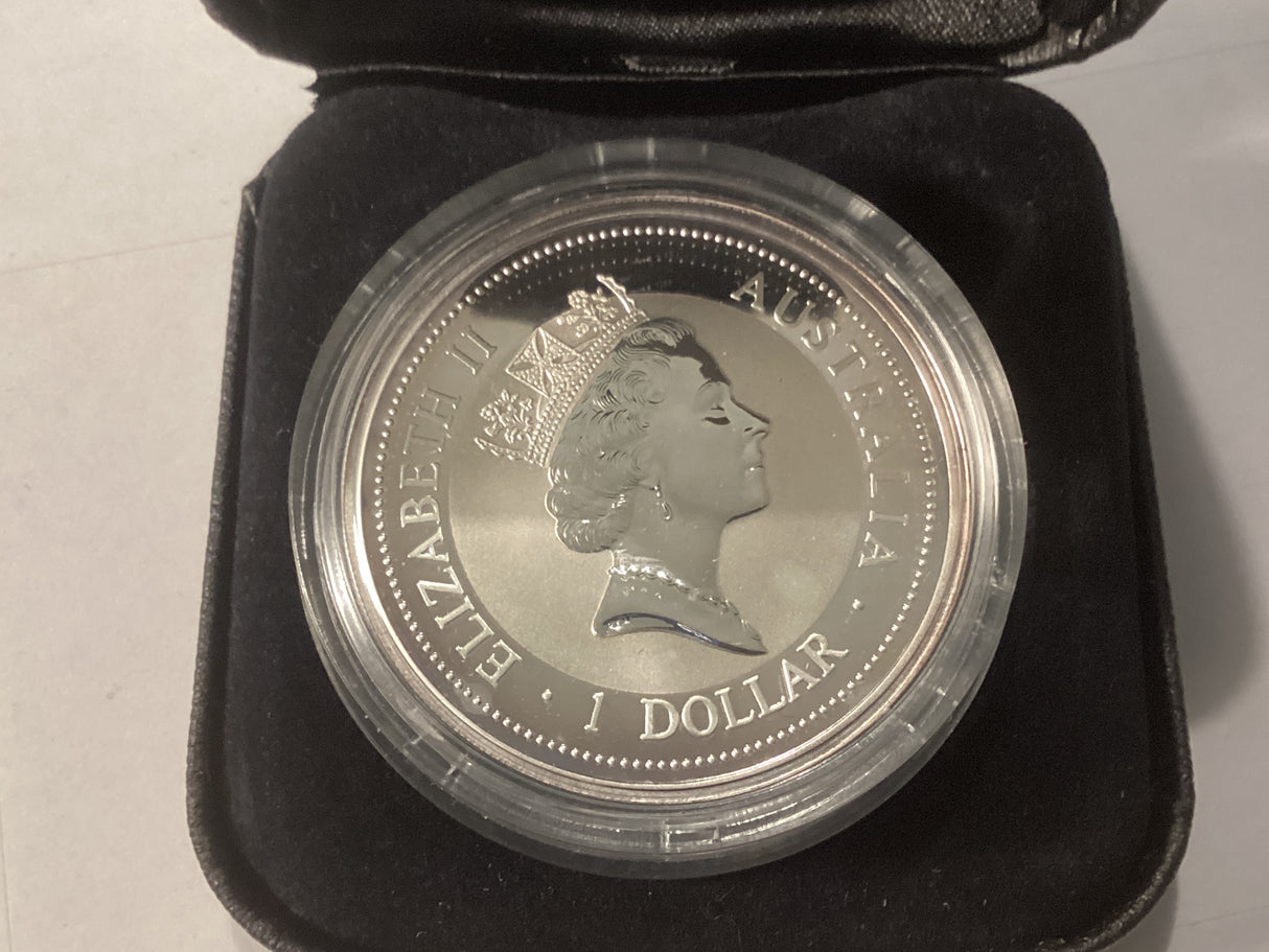 1998 1oz Silver Proof Kookaburra. European Country Privy Series. Ireland