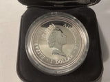 1998 1oz Silver Proof Kookaburra. European Country Privy Series. Ireland