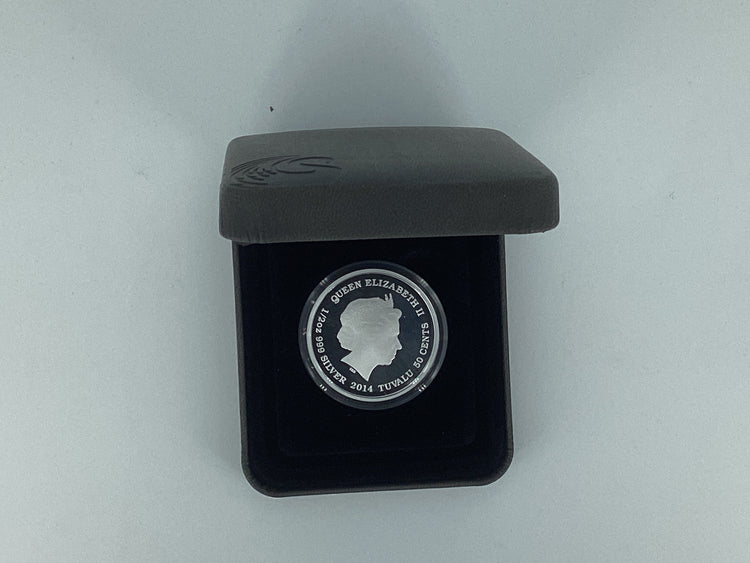 2014 50c Silver Proof 1/2oz Coin. Mother's Love Series. Asian Elephant.