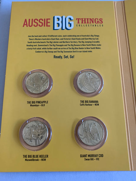 2023 $1 Aussie Big Things. 10 Coin Set. Folder with Coins.