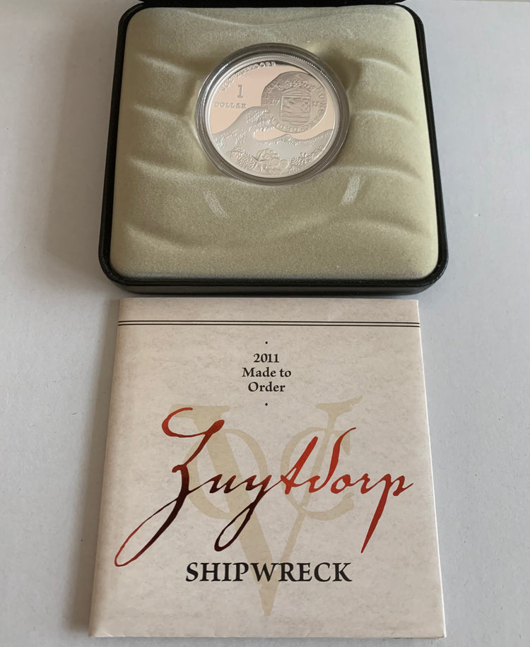 2011 $1 Fine Silver Proof Coin - Zuytdorp Shipwreck