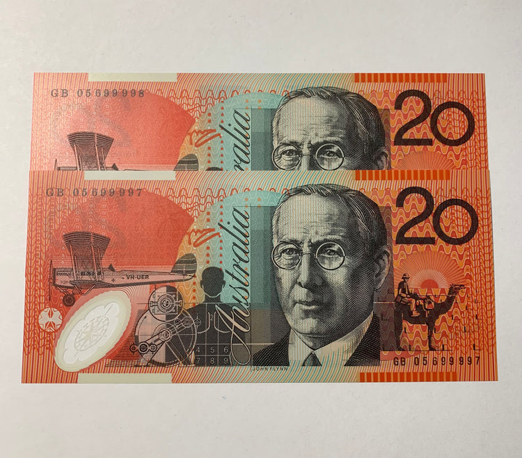 2005 $20 Last Prefix Banknote. Uncirculated. Run of 2. R420cL