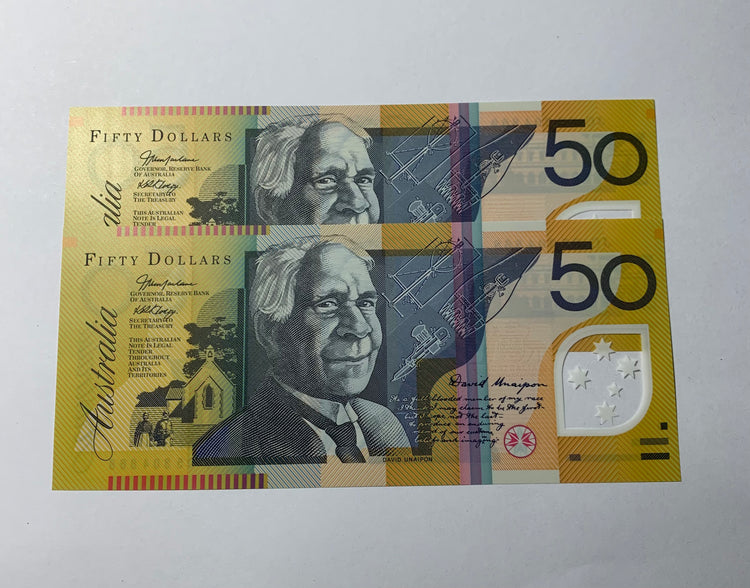 2005 $50 Last Prefix Banknote. Uncirculated. Run of 2. R520cL