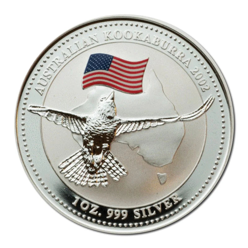 2002 US Flag Privy Kookaburra Coin