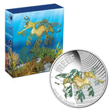 2009 Australian Sea Life Leafy Sea Dragon 1/2oz Silver Coloured Proof Coin