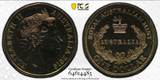 2016 $1 ‘S’ Counterstamp ‘Australia’s First Mints’ Double Counterstamp Error. PCGS MS66.