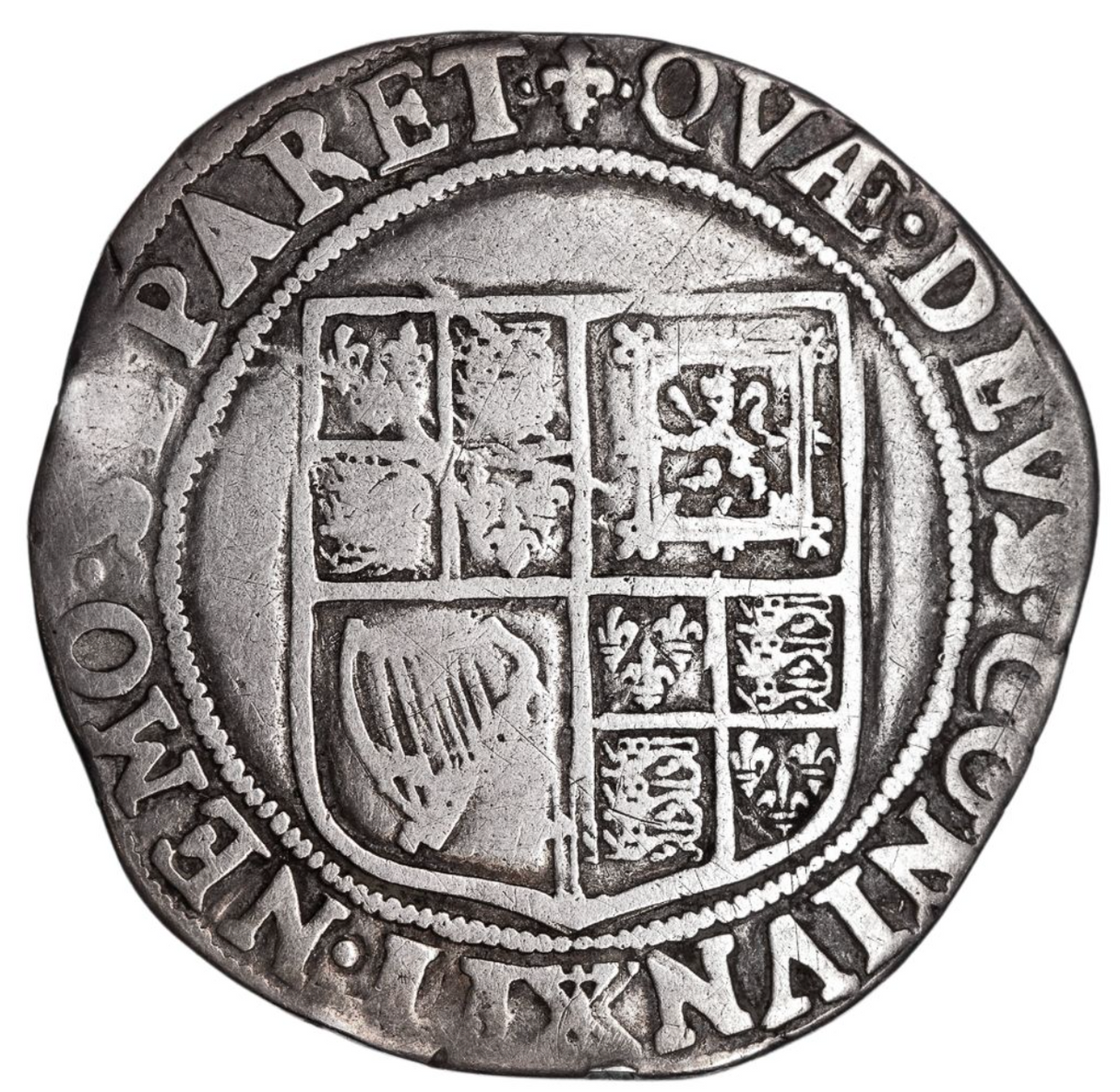 1604 - 1605, England, James I. Shilling. Fine.
