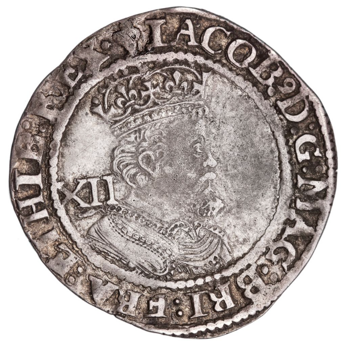 1623 - 1624, James I, Shilling, VF