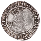 1623 - 1624, James I, Shilling, VF