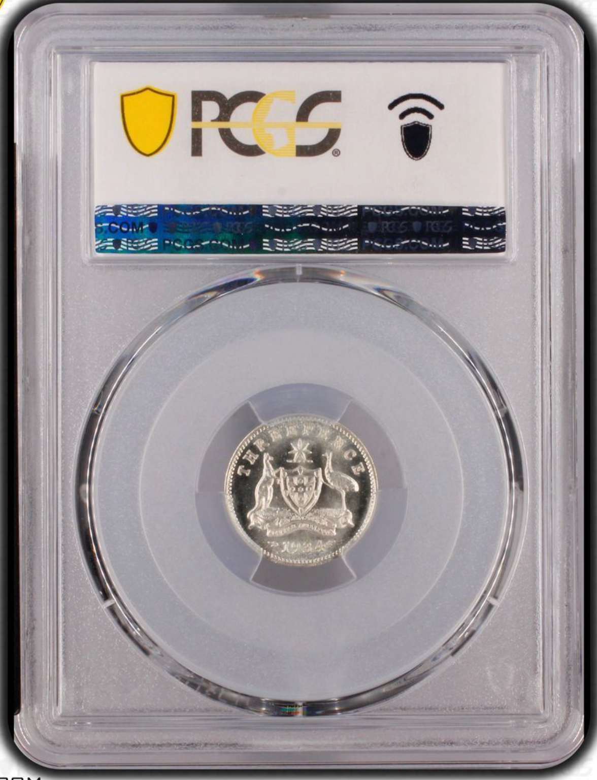 1934m Threepence. PCGS MS63