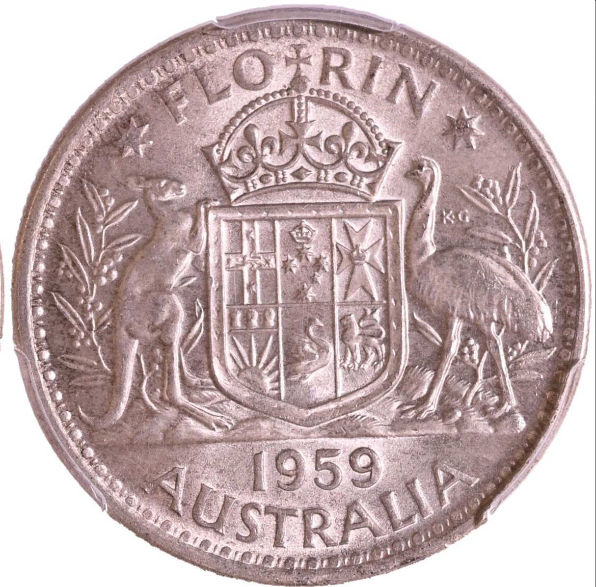 1959m Florin. PCGS MS65