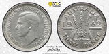 1942(m) Threepence PCGS AU58.