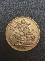 1904-M Sovereign. George VII. VF