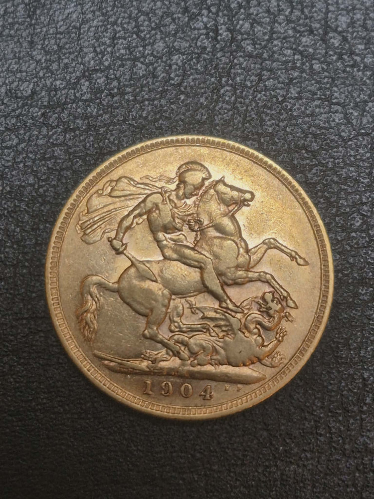1904-M Sovereign. George VII. VF