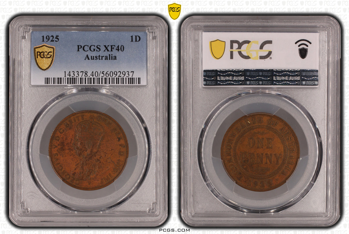 1925 Penny PCGS XF40