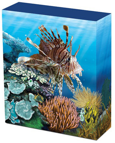 2009 Australian Sea Life Lionfish 1/2oz Silver Coloured Proof Coin
