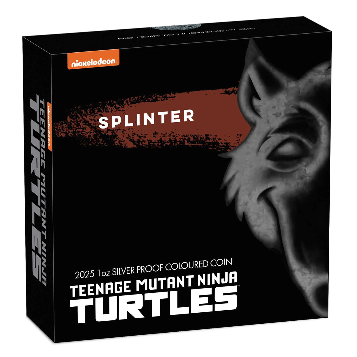 Splinter Silver 2025 Teenage Mutant Ninja Turtles - Splinter 1oz Silver Coloured Coin ...