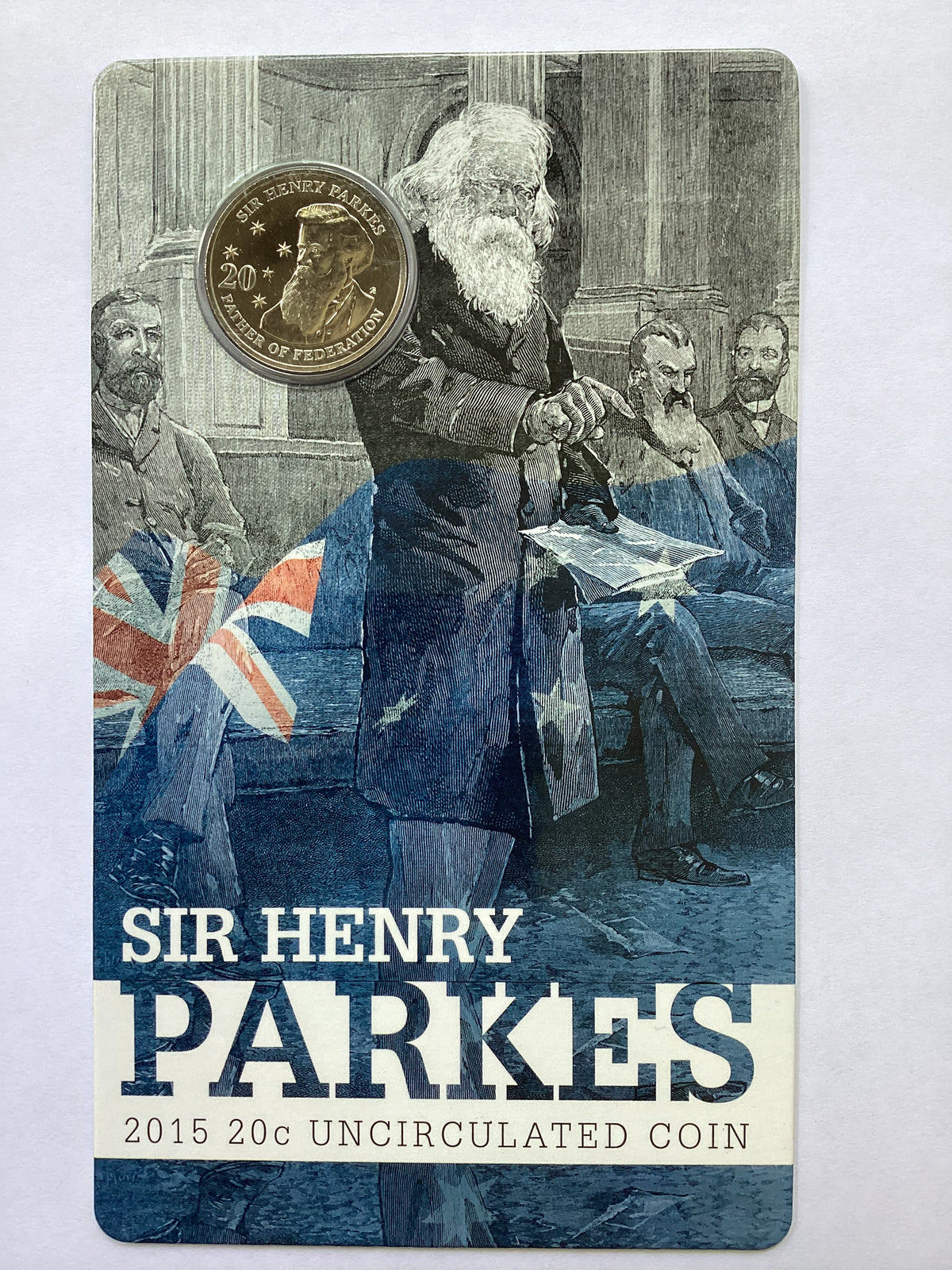 2015 20c Sir Henry Parkes Uncirculated Coin Ensleigh Coins