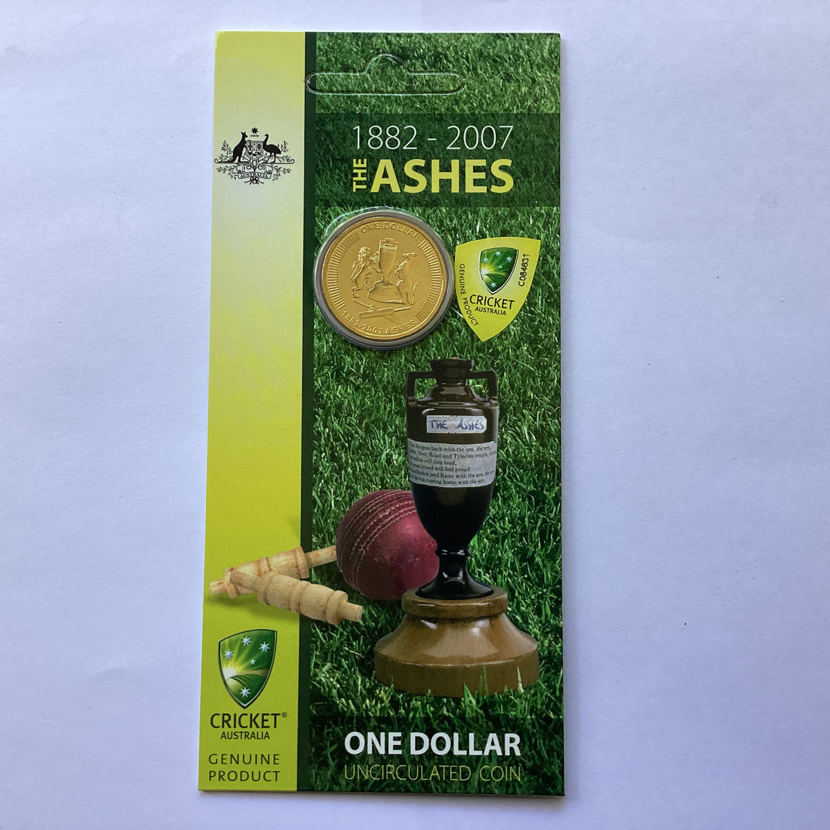 2007 $1 The Ashes Carded Coin – Ensleigh Coins