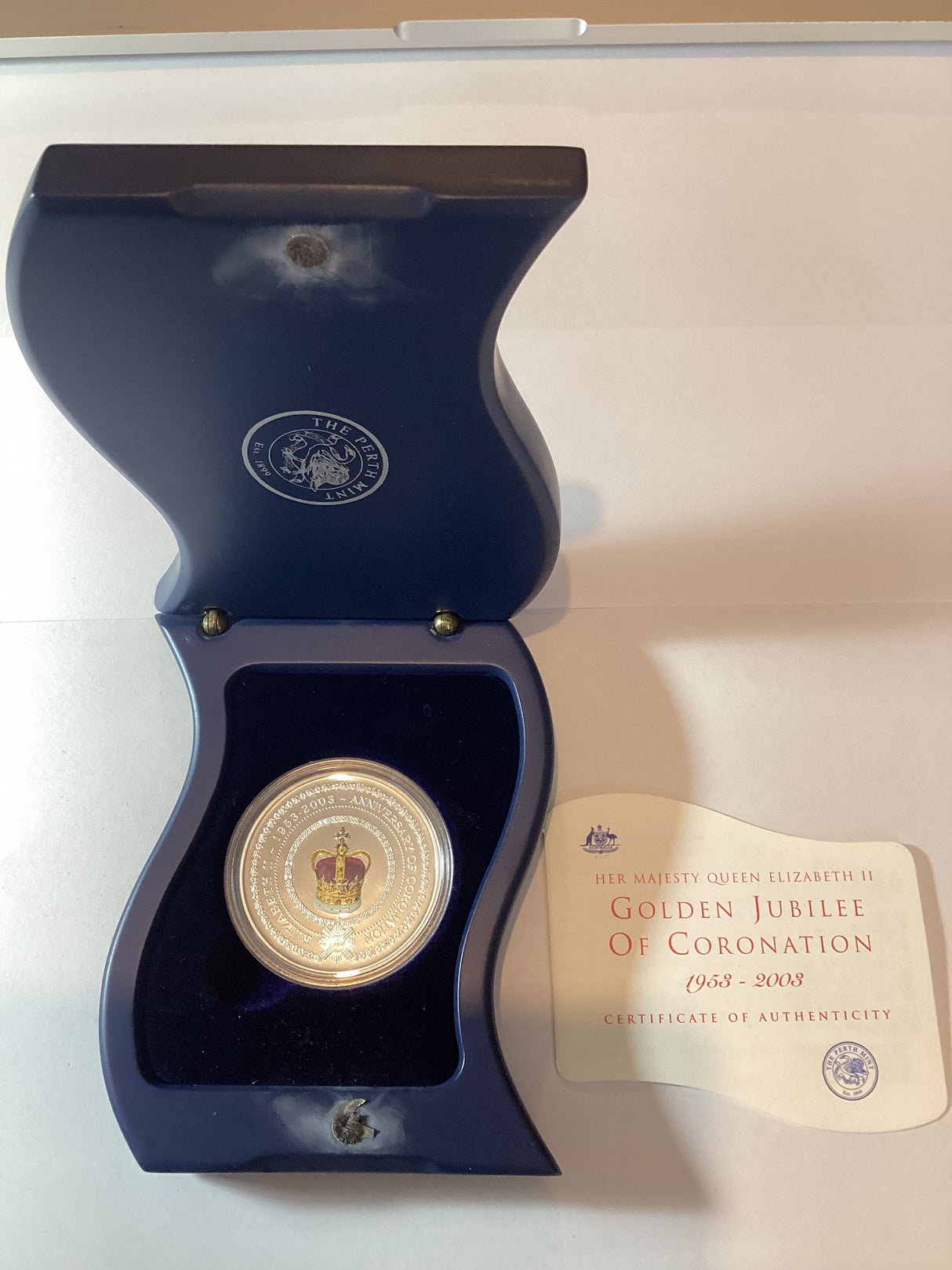 2003 Golden Jubilee of Coronation $1 silver proof coin
