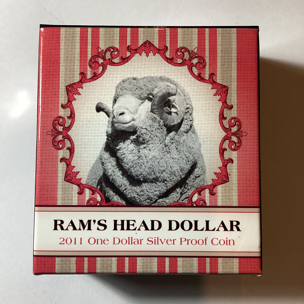 2011 $1 Silver Proof Coin. Ram's Head Dollar – Ensleigh Coins