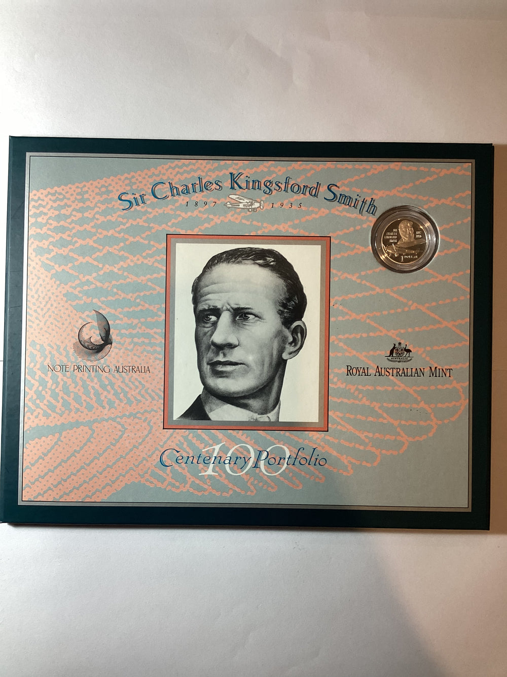 1997 $1 Coin and $20 Paper Decimal Banknote Portfolio. Sir Charles Kingsford Smith