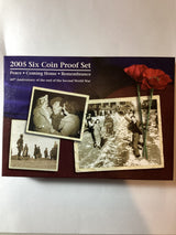 2005 Six Coin Proof Set. 60th Anniversary of the end of WW2