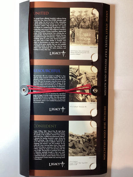 2018 ANZAC Spirit Coin Collection. 15 Coin Uncirculated Set