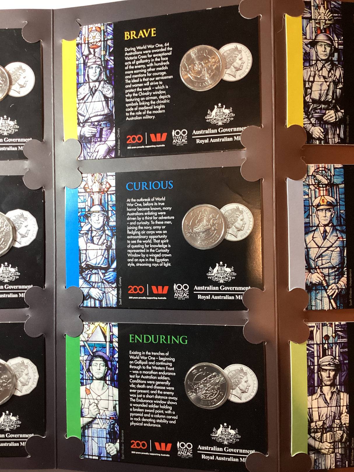 2018 ANZAC Spirit Coin Collection. 15 Coin Uncirculated Set
