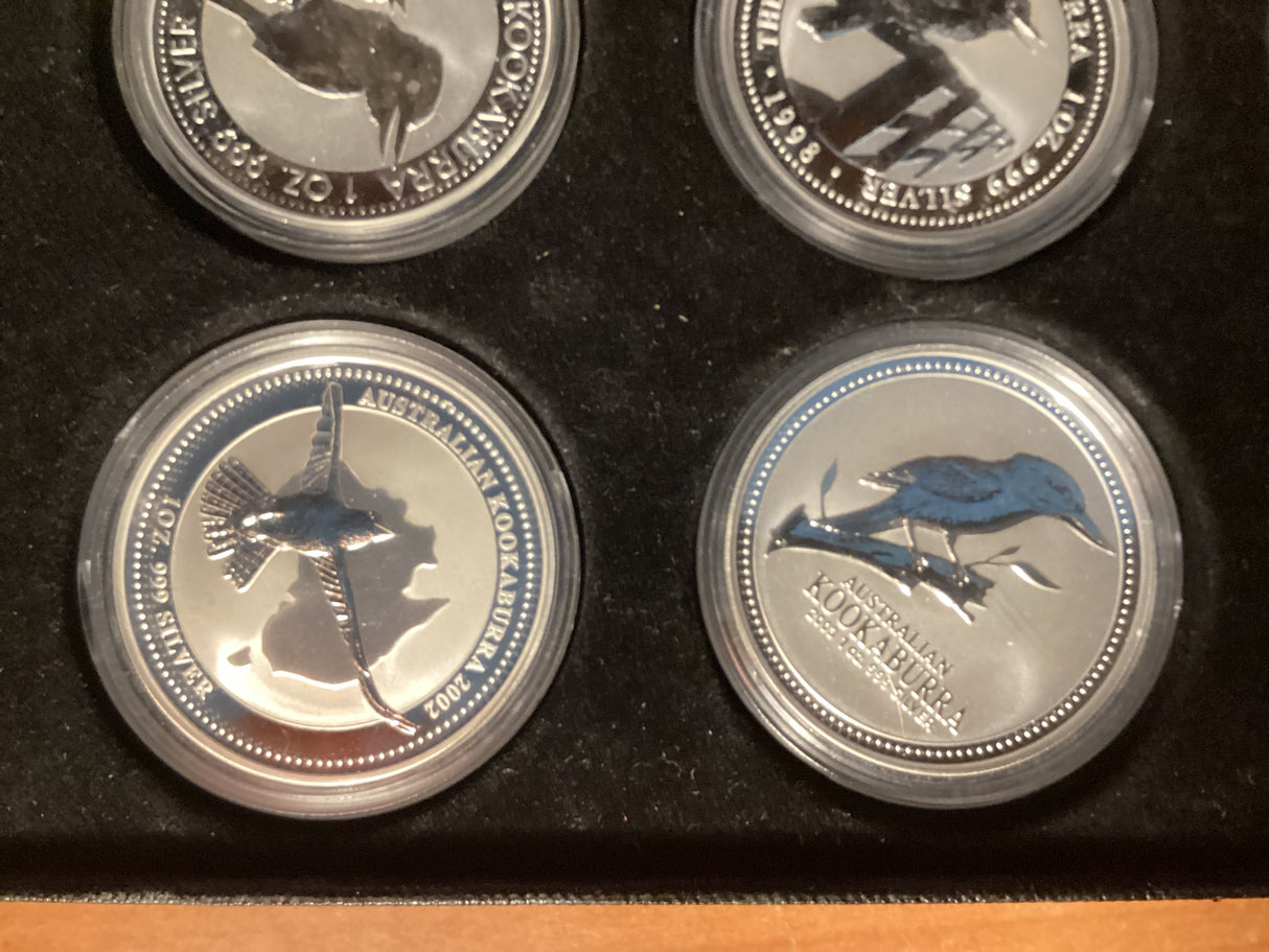 1990-2003 14 Coin Kookaburra Set.