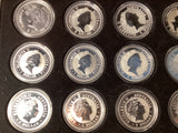 1990-2003 14 Coin Kookaburra Set.