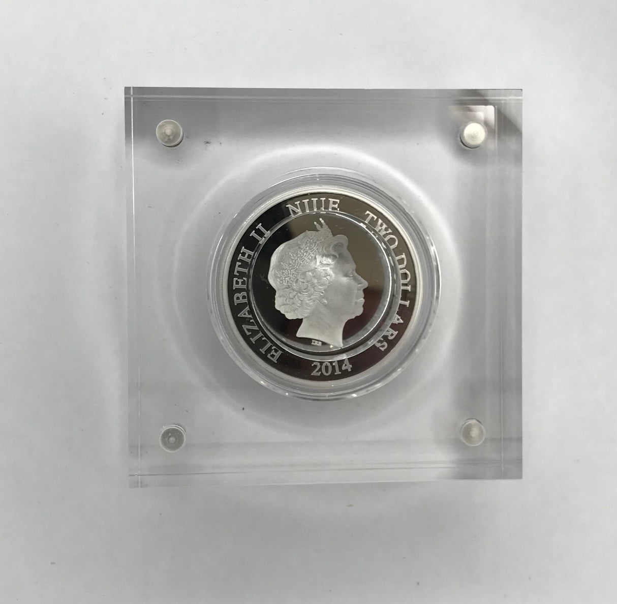 2014 $2 1oz Silver Coin. Goofy