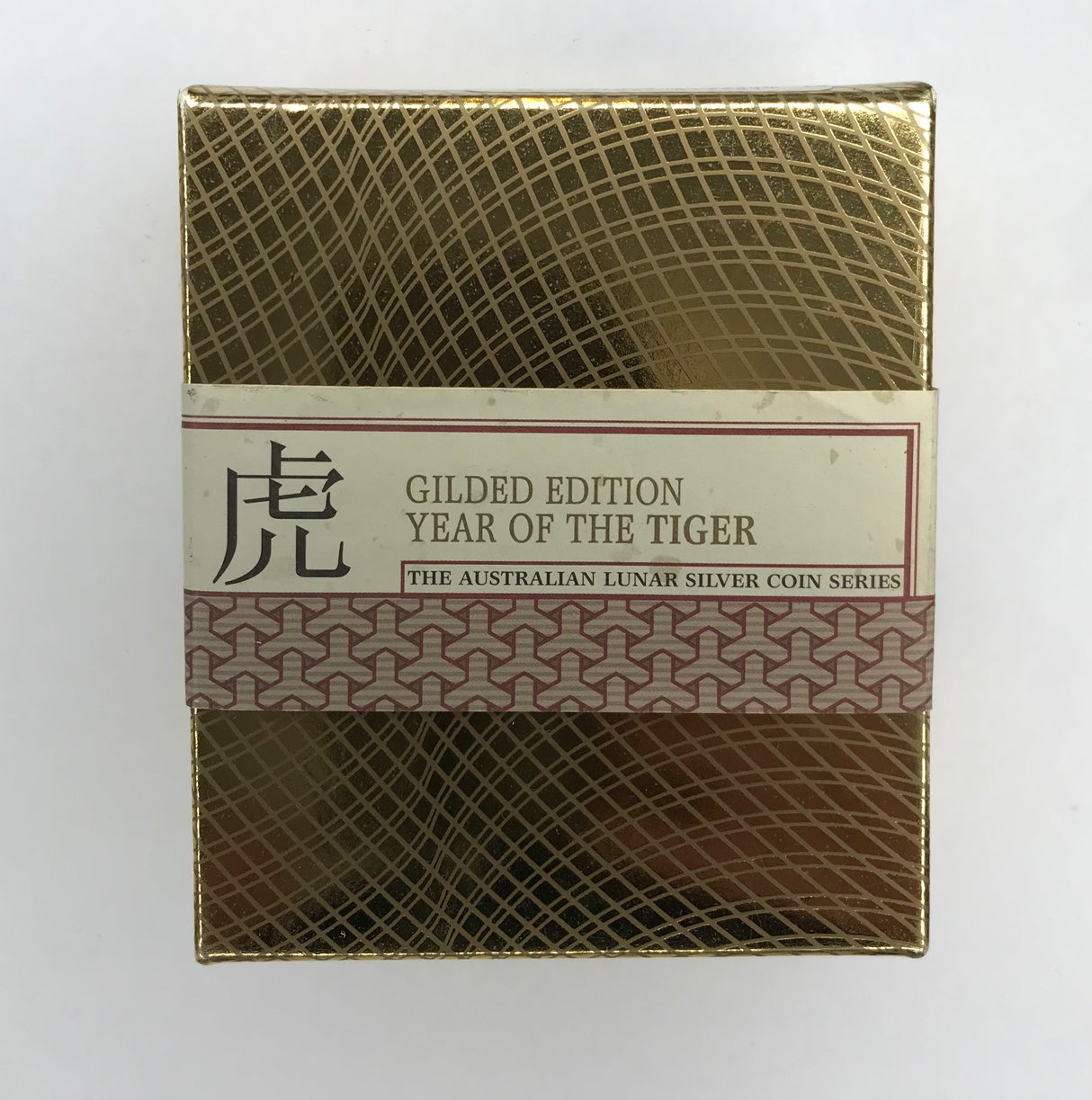 2007 $1 Year of the Tiger Silver Proof Coin. Gilded Coin.