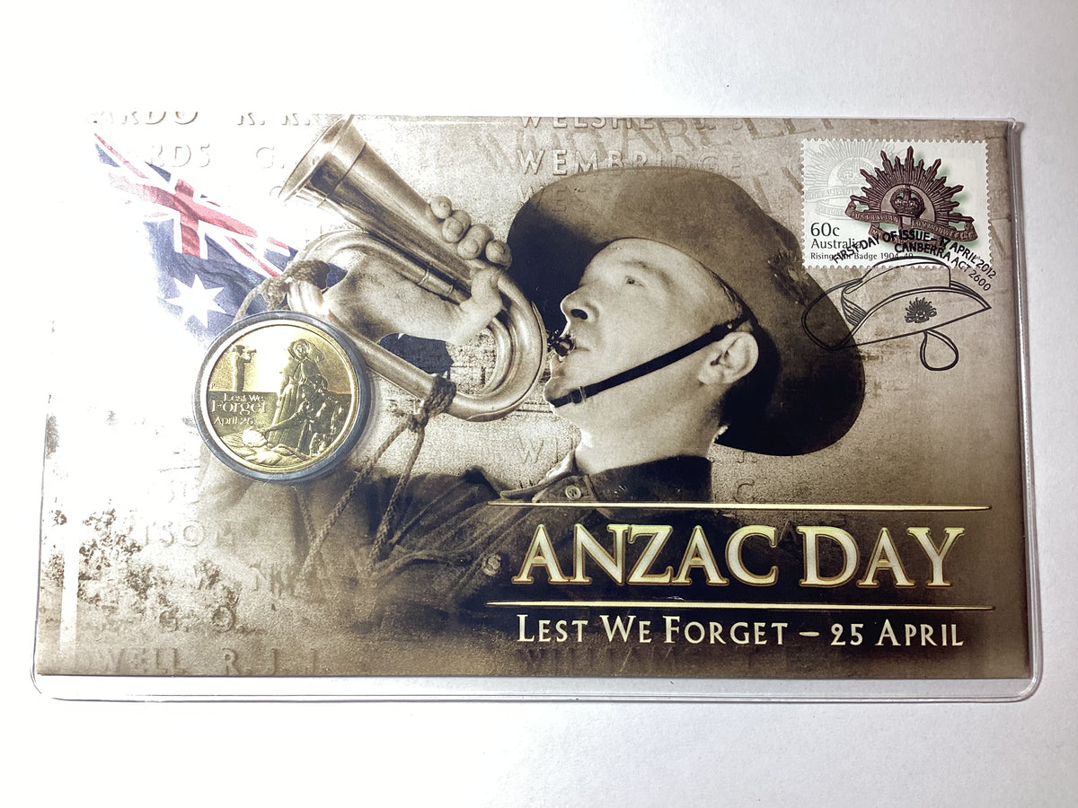 2012 $1 Anzac Day Lest We Forget PNC
